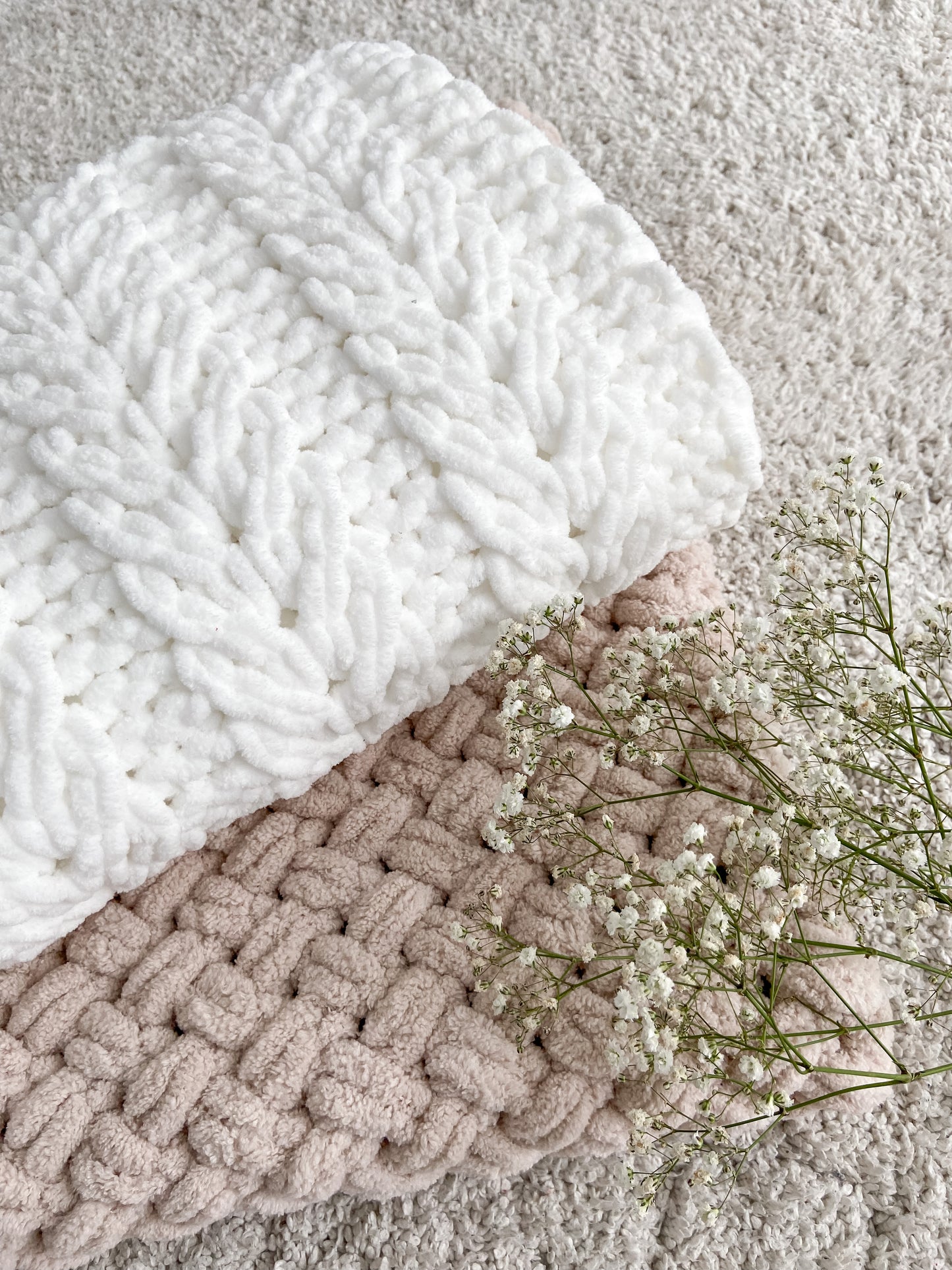 White baby blanket - Mats