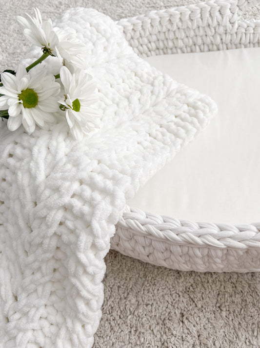 White baby blanket - Mats