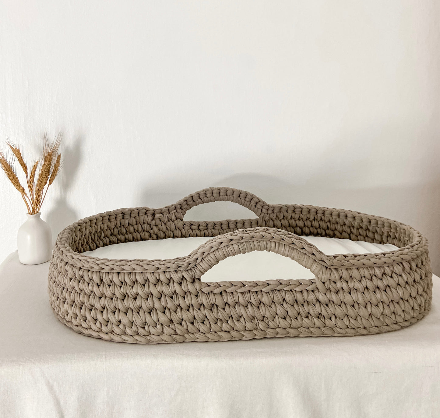 Panier à langer standard taupe