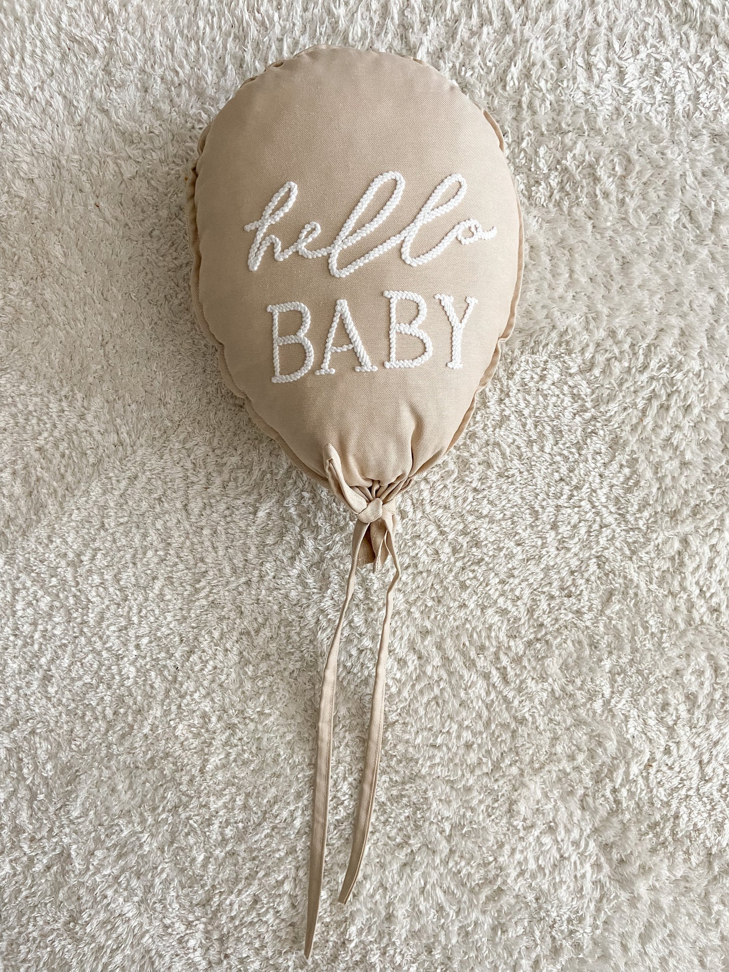 Decorative fabric balloon "Hello Baby"