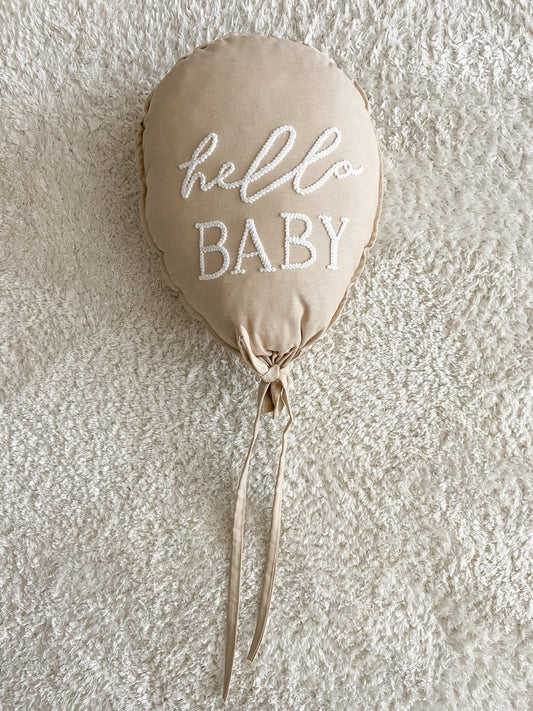 Decorative fabric balloon "Hello Baby"