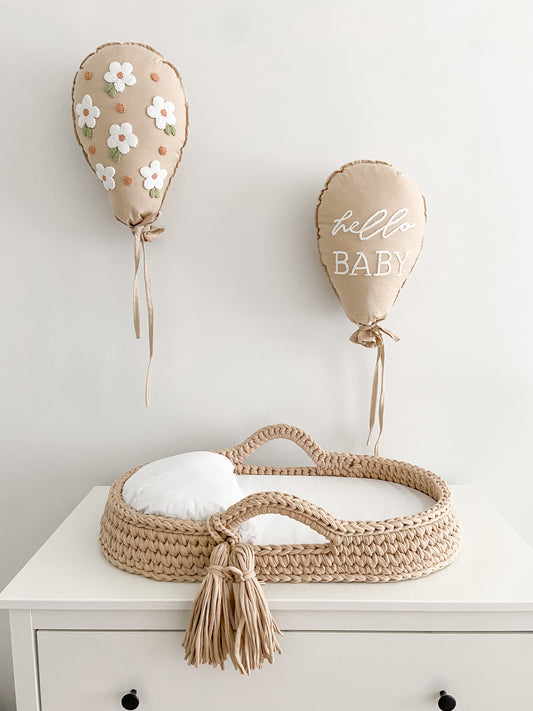 Changing basket standard size beige LIN