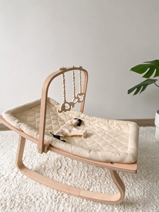 Cocoon deckchair and play arch - Ivory