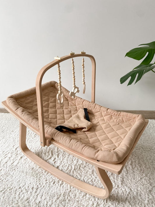 Cocoon deckchair and play arch - Caramel