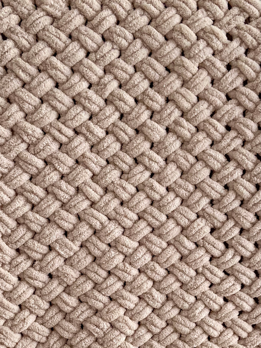 Beige baby blanket