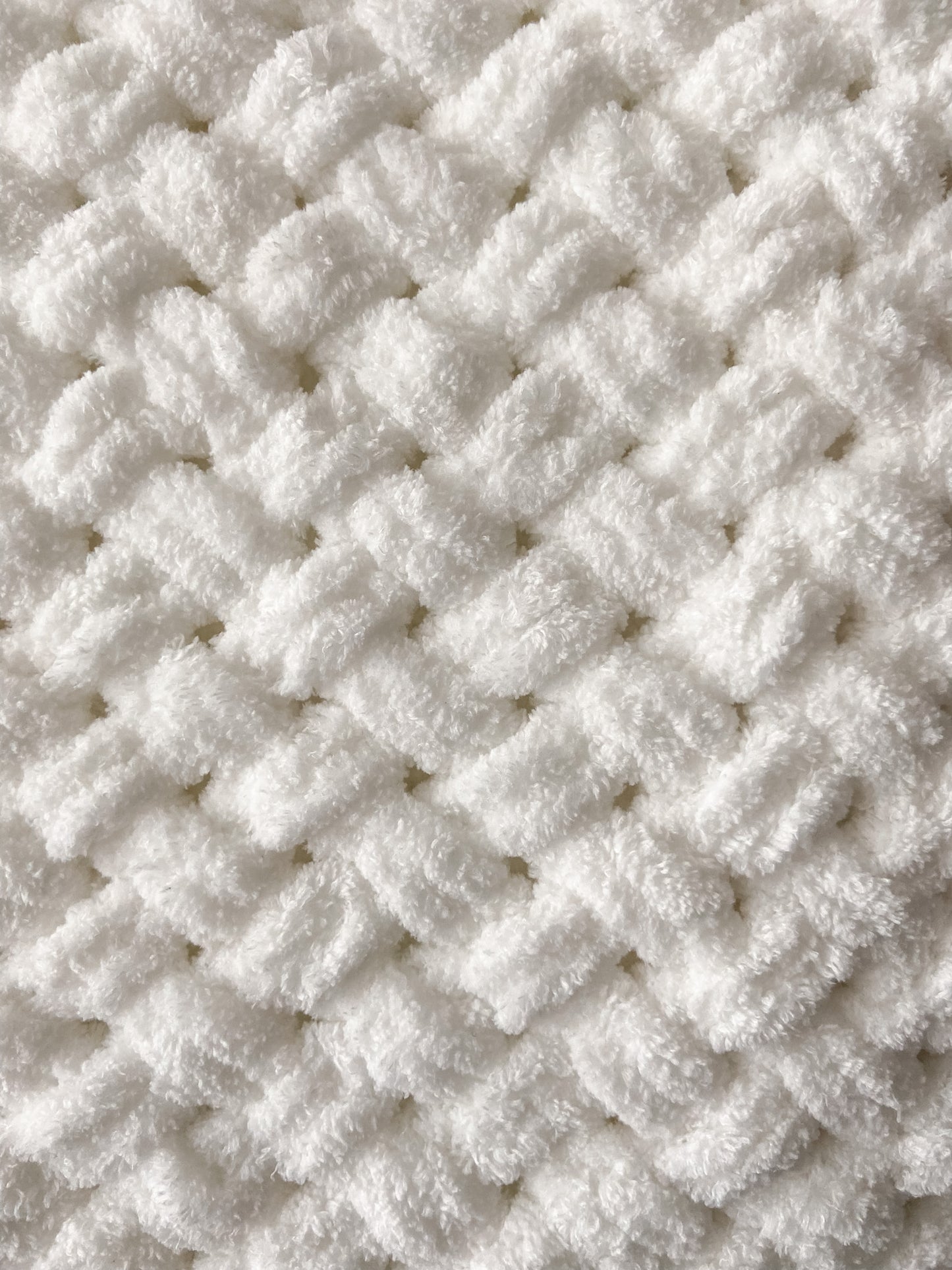 White baby blanket